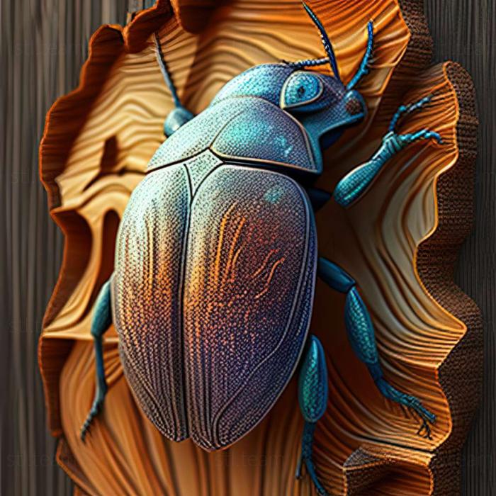 3D модель Chrysolina fuliginosa (STL)